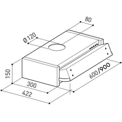 Samet Cappa da Incasso - 60cm Alluminio - Moderna & Efficiente Samet Cappa da Incasso - 60cm Alluminio - Moderna & Efficiente