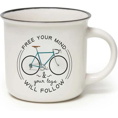 Legami Bike Coffee Mug - Take a Break - Porcelain, 350ml Legami Bike Coffee Mug - Take a Break - Porcelain, 350ml