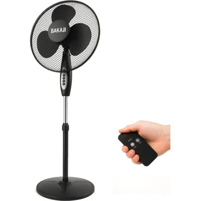Ventilatore BAKAJI - 45W 40cm 3 Velocità Regolabile Telecomando Ventilatore BAKAJI - 45W 40cm 3 Velocità Regolabile Telecomando