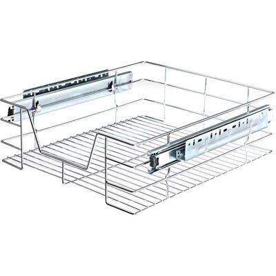 Groupon Chrome Stainless Steel Telescopic Drawer - Kitchen Storage Organizer Groupon Chrome Stainless Steel Telescopic Drawer - Kitchen Storage Organizer