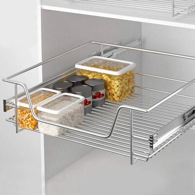 Bakaji Cassetto Telescopico Cucina 60cm - Organizer Salvaspazio Bakaji Cassetto Telescopico Cucina 60cm - Organizer Salvaspazio