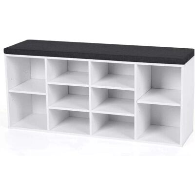 BAKAJI Panca Scarpiera Casa Multiuso 10 Ripiani - Banquette de rangement BAKAJI Panca Scarpiera Casa Multiuso 10 Ripiani - Banquette de rangement
