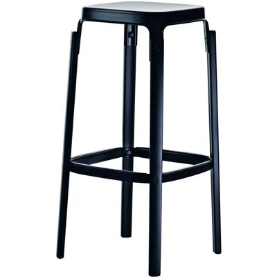 Tabouret Steelwood Magis - 66 cm - Noir - Type de produit - Publicité Tabouret Steelwood Magis - 66 cm - Noir - Type de produit - Publicité
