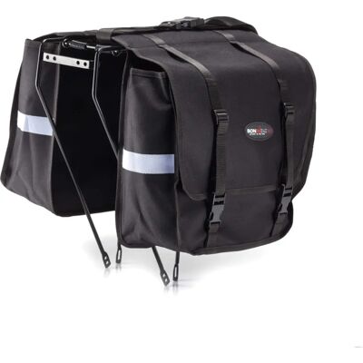 Borsa posteriore bici Bonin - Lusso Nero Poliestere 600D 28x14x38cm Borsa posteriore bici Bonin - Lusso Nero Poliestere 600D 28x14x38cm
