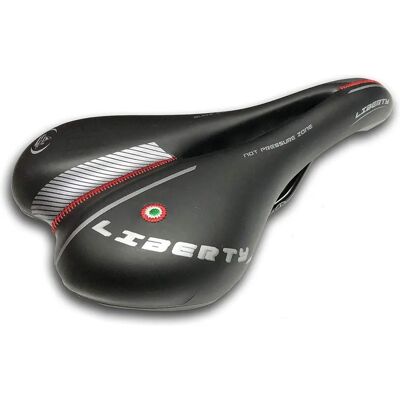 Selle MTB Montegrappa Liberté XXL - Noir - 275x145 mm - Selle de vélo - Publicité Selle MTB Montegrappa Liberté XXL - Noir - 275x145 mm - Selle de vélo - Publicité