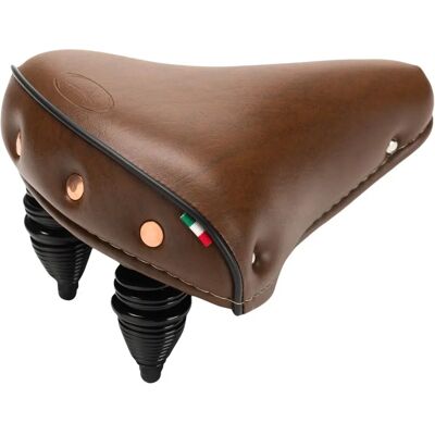 Selle Montegrappa Iris Marron pour Vélos Urbains - Ressorts, Acier, Faux Cuir - Publicité Selle Montegrappa Iris Marron pour Vélos Urbains - Ressorts, Acier, Faux Cuir - Publicité