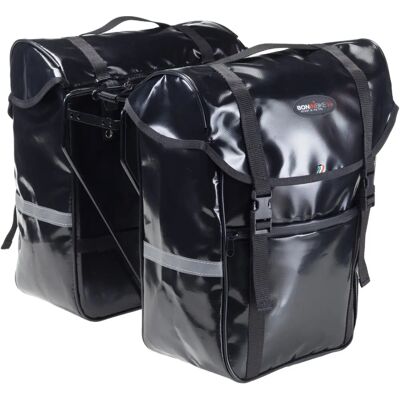 Borsa Laterale Bonin CVB622 - In PVC impermeabile, 30x17x38 cm, Nero Borsa Laterale Bonin CVB622 - In PVC impermeabile, 30x17x38 cm, Nero