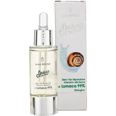 Siero di Secrezione di Lumaca Alma Briosa - Riparatore Viso e Luminoso Siero di Secrezione di Lumaca Alma Briosa - Riparatore Viso e Luminoso