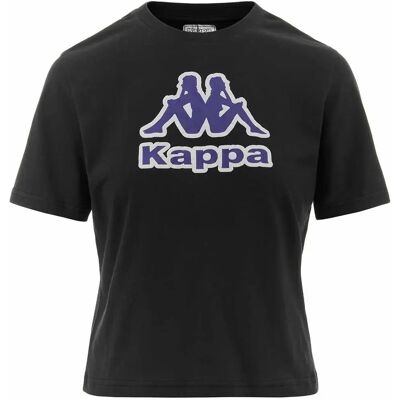 T-shirt à Manches Courtes Noir Kappa Fabra - Femme T-shirt à Manches Courtes Noir Kappa Fabra - Femme