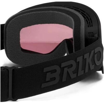 Briko Masque de ski Chino Sharp Lite - noir et miroir violet - Publicité Briko Masque de ski Chino Sharp Lite - noir et miroir violet - Publicité