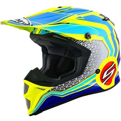 Casco Cross Suomy MX Speed Pro Forward - Blu Giallo - Unisex Casco Cross Suomy MX Speed Pro Forward - Blu Giallo - Unisex