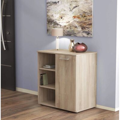 HOMENESS Mobile in Legno Chiaro Marrone - Credenza Interna, 1 Anta, 3 Mensole - Design Moderno HOMENESS Mobile in Legno Chiaro Marrone - Credenza Interna, 1 Anta, 3 Mensole - Design Moderno