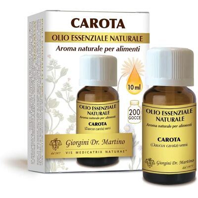 Olio essenziale di carota Giorgini Dr. Martino - 10ml - Aroma naturale Olio essenziale di carota Giorgini Dr. Martino - 10ml - Aroma naturale
