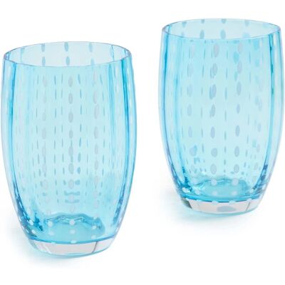 Zafferano Aquamarin-Becherglas Set von 2 - Trinkgläser Zafferano Aquamarin-Becherglas Set von 2 - Trinkgläser