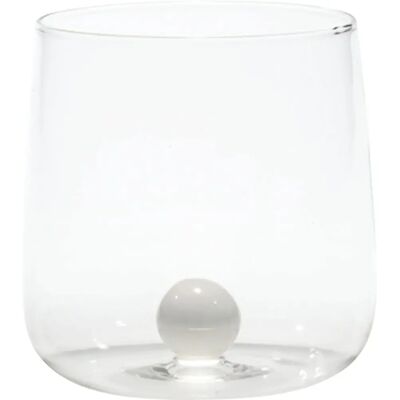 Set di 6 bicchieri in vetro borosilicato fatti a mano Zafferano Set di 6 bicchieri in vetro borosilicato fatti a mano Zafferano