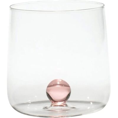 Zafferano Bilia Set di 6 Bicchieri in Borosilicato Rosa Zafferano Bilia Set di 6 Bicchieri in Borosilicato Rosa