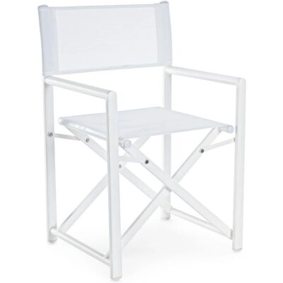 Sedia da giardino pieghevole Taylor Bizzotto - Alluminio, Textilene, Bianco Sedia da giardino pieghevole Taylor Bizzotto - Alluminio, Textilene, Bianco