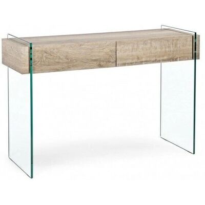 Console Bizzotto Kenya Trasparente Marrone - 2 Cassetti Console Bizzotto Kenya Trasparente Marrone - 2 Cassetti
