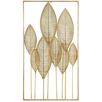 Cogal Home Wanddekoration - Modernes Blatt aus Stahl 61x135cm Cogal Home Wanddekoration - Modernes Blatt aus Stahl 61x135cm