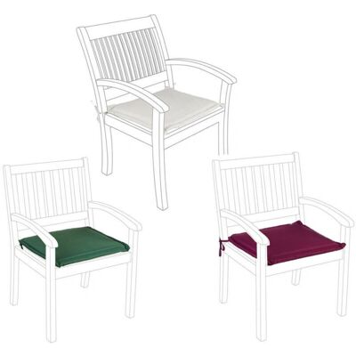 BIZZOTTO - Cuscino Poltrona da Esterno Sfoderabile - 49 x 52 cm - Bordeaux - Cushion BIZZOTTO - Cuscino Poltrona da Esterno Sfoderabile - 49 x 52 cm - Bordeaux - Cushion