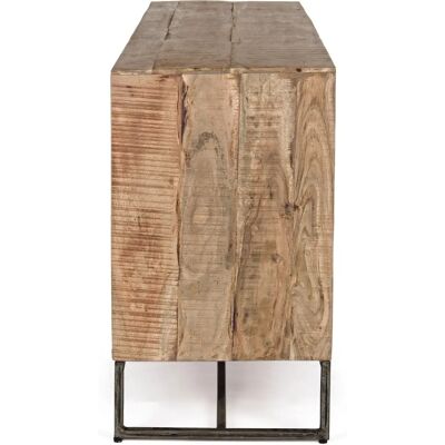 Webmarketpoint Elmer Credenza - Naturale, Nero - Credenza 2A-3C - Arredamento Webmarketpoint Elmer Credenza - Naturale, Nero - Credenza 2A-3C - Arredamento