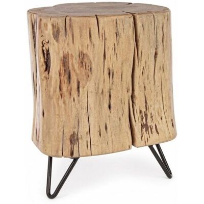 BIZZOTTO - Sgabello per interno in legno di acacia e acciaio - 41cm BIZZOTTO - Sgabello per interno in legno di acacia e acciaio - 41cm