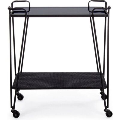 WEBMARKETPOINT Zaira in metallo nero Carrello - Carrello WEBMARKETPOINT Zaira in metallo nero Carrello - Carrello