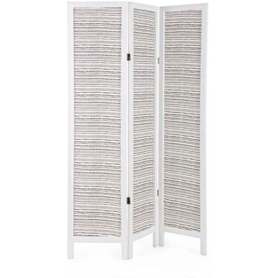 IPERBRIKO - Biombo 3 porte Pattern bianco 120x170 cm - Separè IPERBRIKO - Biombo 3 porte Pattern bianco 120x170 cm - Separè