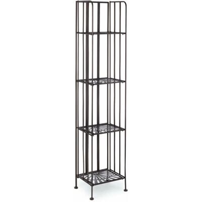 Scaffale pieghevole in acciaio BIZZOTTO - 4 mensole - 34x30xH153 cm Scaffale pieghevole in acciaio BIZZOTTO - 4 mensole - 34x30xH153 cm