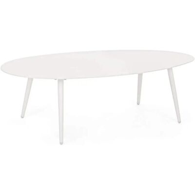 Tavolo ovale bianco in alluminio Bizzotto - Arredo da esterno Tavolo ovale bianco in alluminio Bizzotto - Arredo da esterno