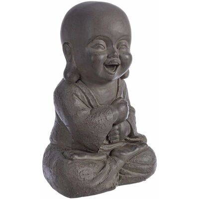 BIZZOTTO - Buddha statue resin - Antracite - 30 cm - Decorative statue BIZZOTTO - Buddha statue resin - Antracite - 30 cm - Decorative statue