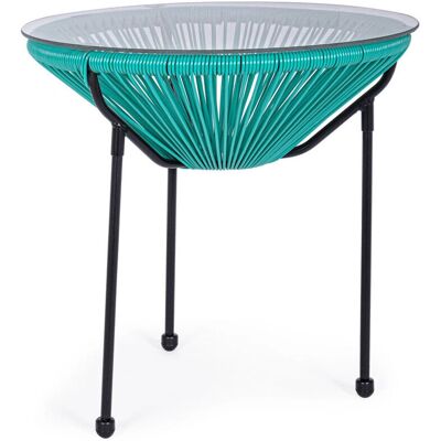 Set da giardino moderno BIZZOTTO con tavolo blu e sedie Set da giardino moderno BIZZOTTO con tavolo blu e sedie