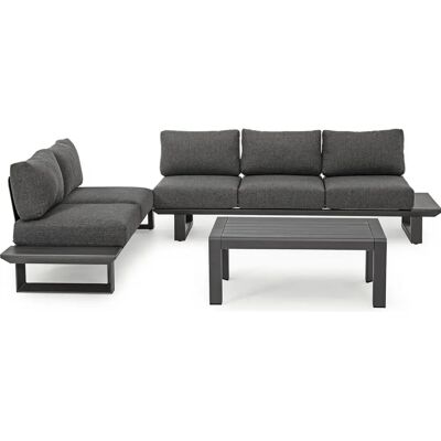 Bizzotto Sofa da giardino Konnor - Alluminio Antracite - Moderno Bizzotto Sofa da giardino Konnor - Alluminio Antracite - Moderno