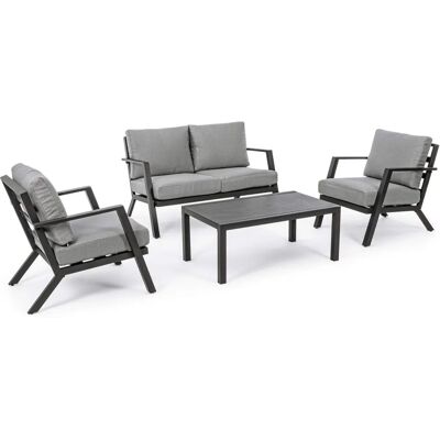BIZZOTTO - Ensemble de Jardin Harley - Anthracite - Mobilier Extérieur Moderne - Publicité BIZZOTTO - Ensemble de Jardin Harley - Anthracite - Mobilier Extérieur Moderne - Publicité