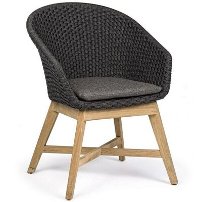 Bizzotto - Coachella - Antracite - 64x64x85 cm - Outdoor Chair Bizzotto - Coachella - Antracite - 64x64x85 cm - Outdoor Chair