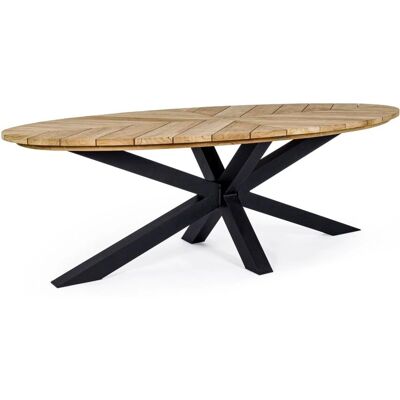 Tavolo da esterno Palmdale - Teak, alluminio, 240x110cm Tavolo da esterno Palmdale - Teak, alluminio, 240x110cm