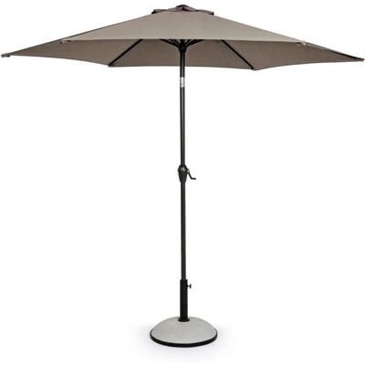 Ombrellone rotondo grigio Kalife Bizzotto per giardino e terrazza Ombrellone rotondo grigio Kalife Bizzotto per giardino e terrazza