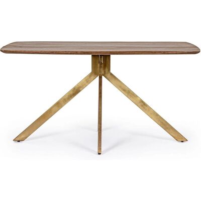 BIZZOTTO - Table à manger vintage en bois de manguier rectangulaire pour 6 - Publicité BIZZOTTO - Table à manger vintage en bois de manguier rectangulaire pour 6 - Publicité