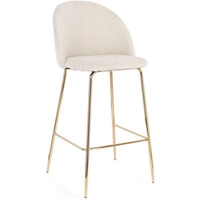 BIZZOTTO Ensemble de 2 tabourets en velours blanc - Publicité BIZZOTTO Ensemble de 2 tabourets en velours blanc - Publicité