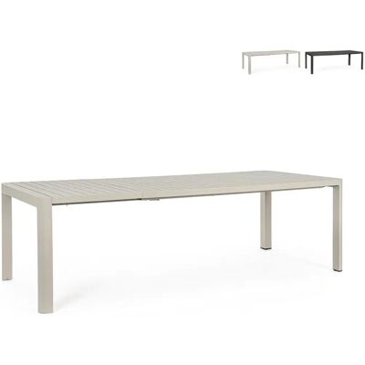 Table de jardin Bizzotto Kiplin - Extensible 180-240cm Beige - Publicité Table de jardin Bizzotto Kiplin - Extensible 180-240cm Beige - Publicité