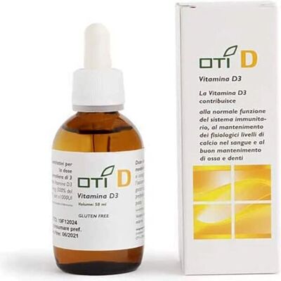 OTI D Vitamina D3 Gocce - Supporta immunità, ossa, denti OTI D Vitamina D3 Gocce - Supporta immunità, ossa, denti