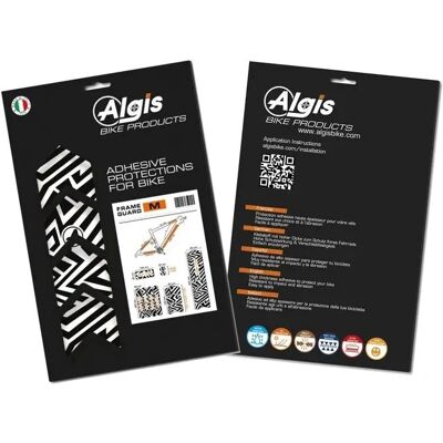 Algis Lines Nero XL - Adesivi protettivi per telaio Algis Lines Nero XL - Adesivi protettivi per telaio