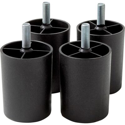 Plastfötter IPEA 4X - 60 mm - Set om 4 - Svart - Möbelfötter Plastfötter IPEA 4X - 60 mm - Set om 4 - Svart - Möbelfötter