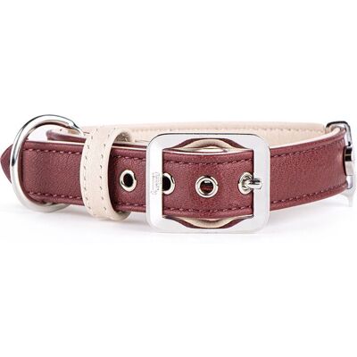 MyFamily - Hermitage Bordeaux Cuir - XL - Collier pour chien - Publicité MyFamily - Hermitage Bordeaux Cuir - XL - Collier pour chien - Publicité
