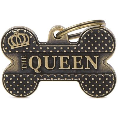 Amicafarmacia Amicafarmacia Médaille Pour Chiens Et Chats Personnalisée Os Queen Grande Amicafarmacia Amicafarmacia Médaille Pour Chiens Et Chats Personnalisée Os Queen Grande