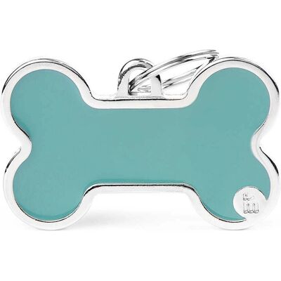 MyFamily BH50XLIGHTBLUE Targhetta Personalizzabile - Forma di Osso MyFamily BH50XLIGHTBLUE Targhetta Personalizzabile - Forma di Osso