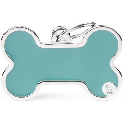 MyFamily BH50XLIGHTBLUE Medaille Personnalisable - Forme d'Os - Publicité MyFamily BH50XLIGHTBLUE Medaille Personnalisable - Forme d'Os - Publicité