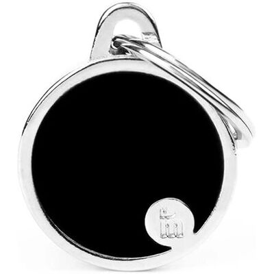MyFamily Medaglietta per Animali - Fatta a Mano Italia - Nera - 21x26 mm MyFamily Medaglietta per Animali - Fatta a Mano Italia - Nera - 21x26 mm