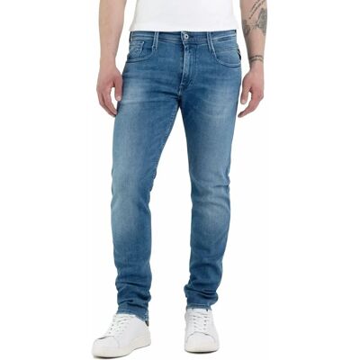 Replay Anbass Superstretch - blu medio mid Replay Anbass Superstretch - blu medio mid