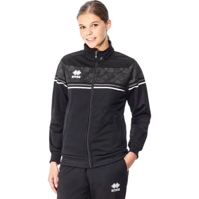 Errea Diana Top AD - Jas - Unisex trainingsjack in zwart, grijs, wit - XXL Errea Diana Top AD - Jas - Unisex trainingsjack in zwart, grijs, wit - XXL